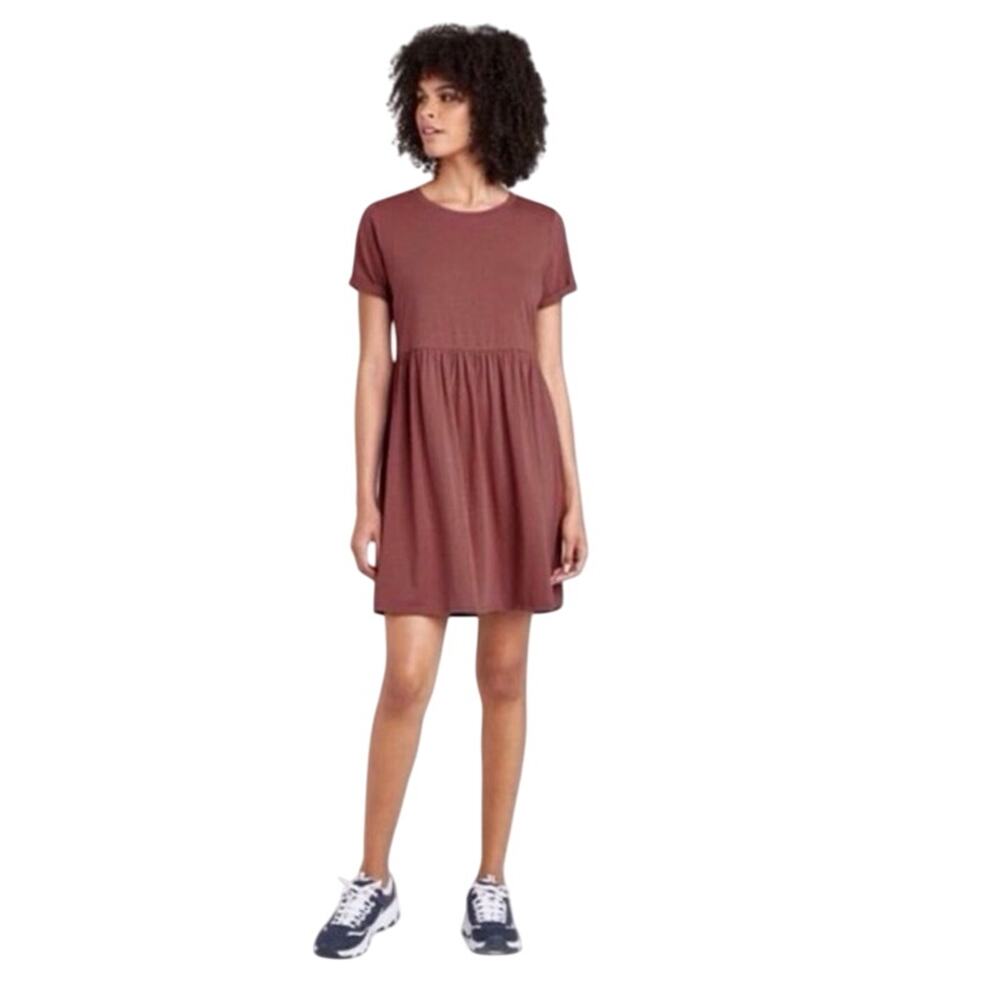 Wild Fable Mauve Babydoll T-Shirt Knit Dress - Size Small